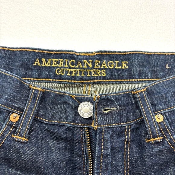 American Eagle 100% Cotton Whiskered Midrise Relaxed Straight Mens Jeans (33/34) - Picture 11 of 15